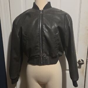 Zara Charcoal Bomber Jacket